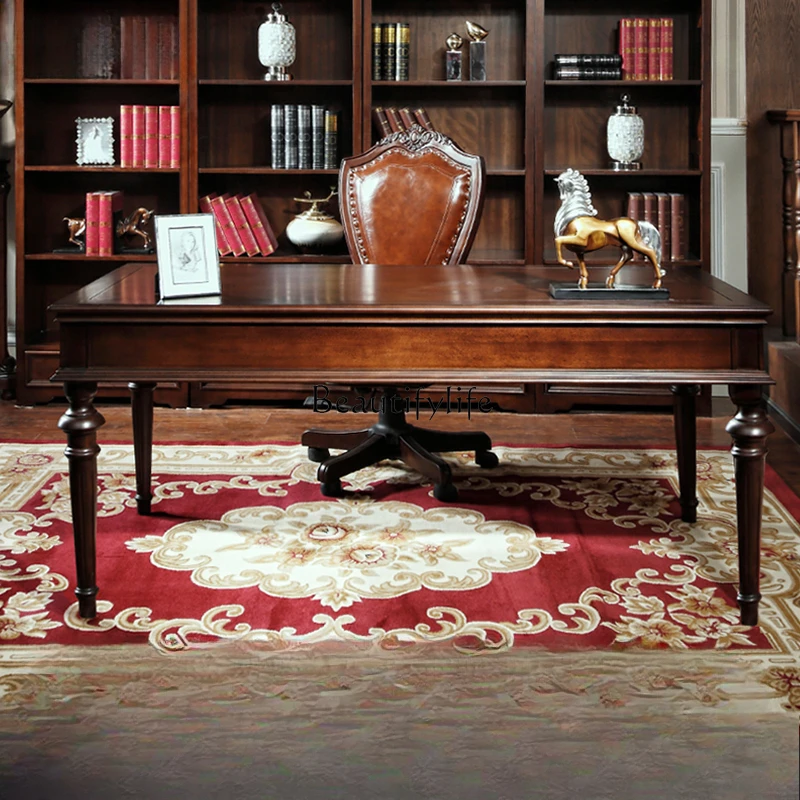 Simple American desk study walnut all solid wood desk