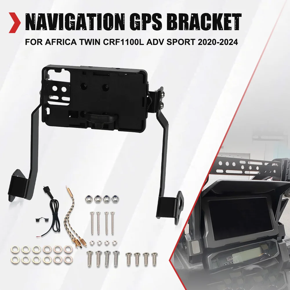 

For Honda Africa Twin CRF1100L Adventure Sport 2020-2024 Navigation Mount Bracket Extension Stand Holder Support CRF1100L ADV