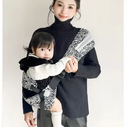 Baby Wrap Newborn Sling Dual Use Infant Nursing Cover Carrier Mesh Fabric Breastfeeding Carriers Up To 130 Lbs (0-36M)