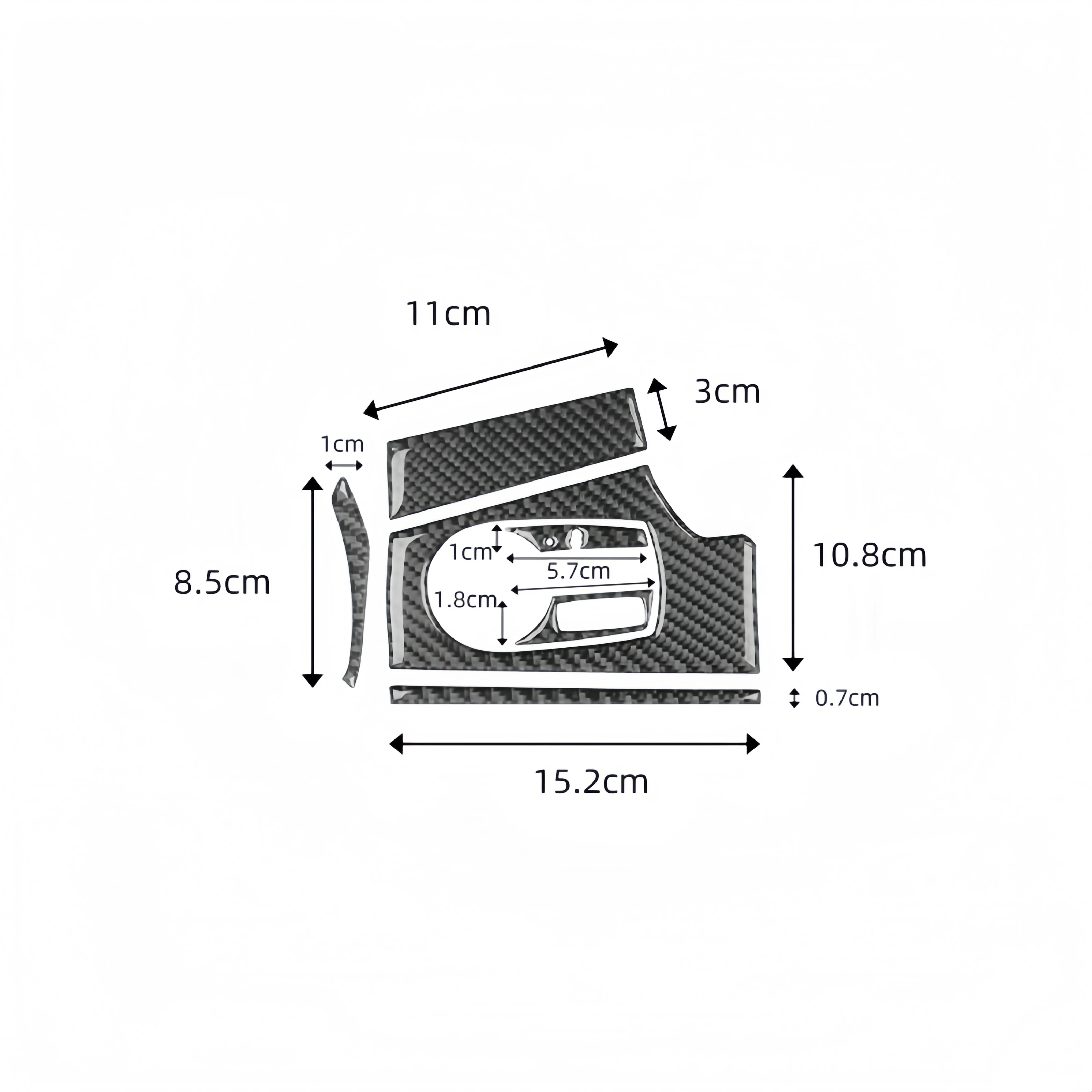 For BMW Z4 E85 2003-2008 Car Interior Accessories Carbon Fiber Auto Headlight Switch Button Panel Frame Decor Cover Trim Sticker view 6