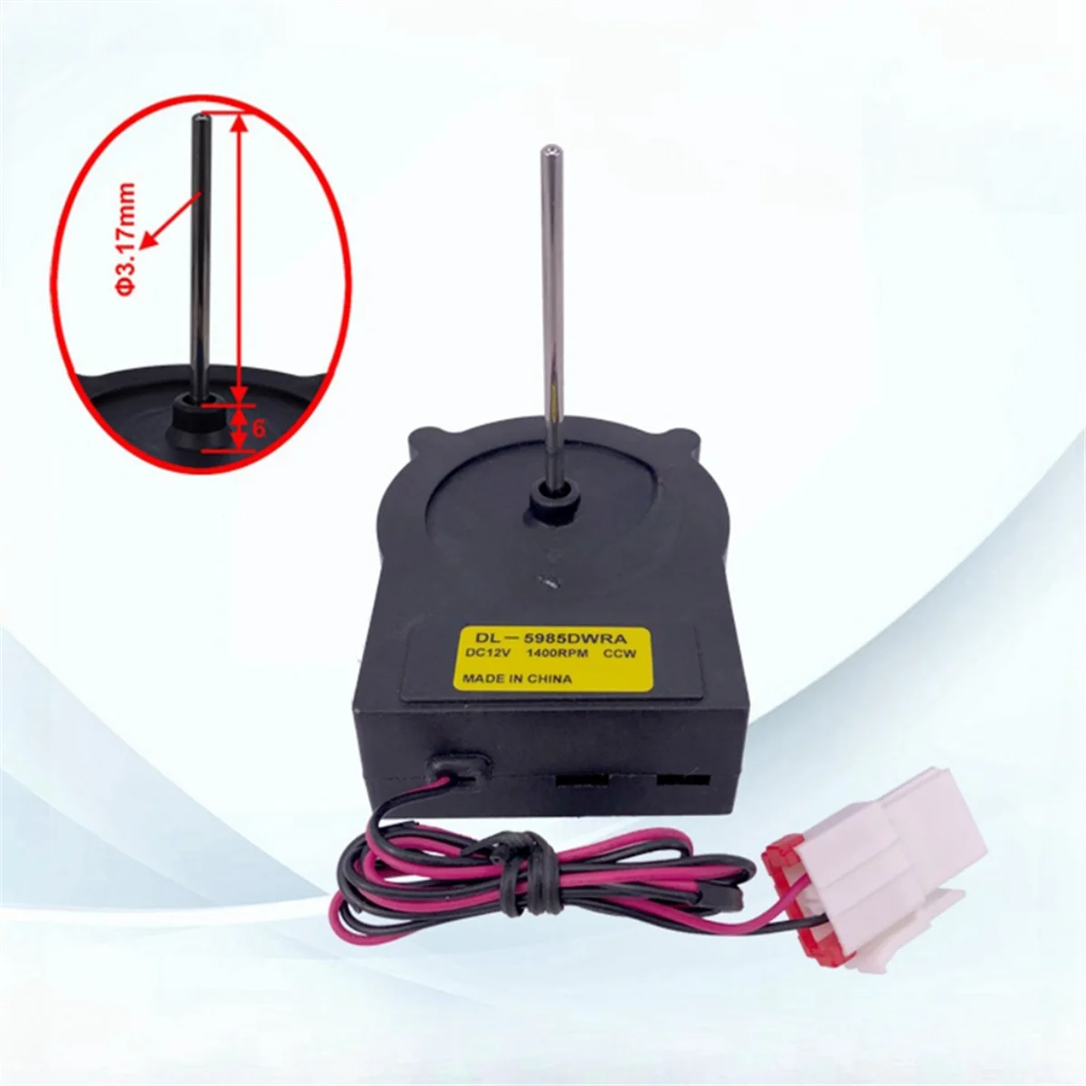 Двигатель охлаждающего вентилятора для холодильника DL-5985DWRA DV12V 1400 об/мин, детали радиатора и морозильной камеры