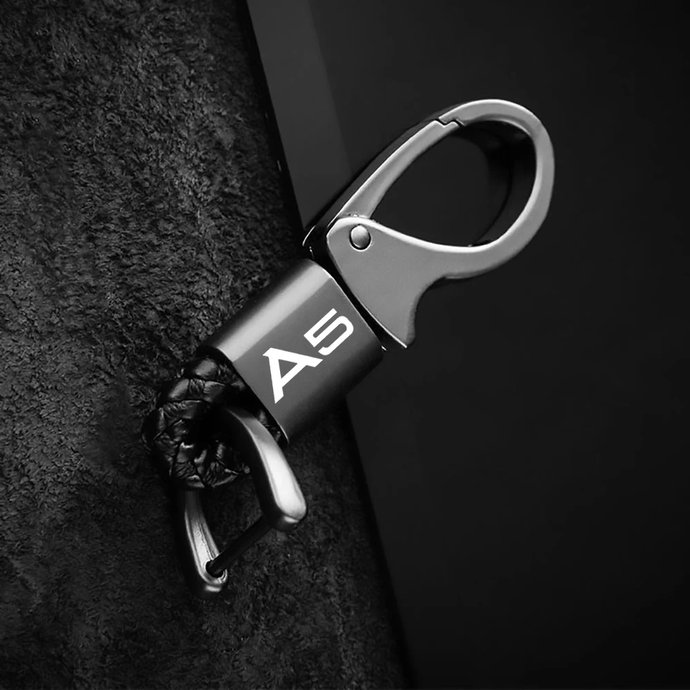 For AUDI A5 8T accessories Multifunctional keychain leather keychain metal gift