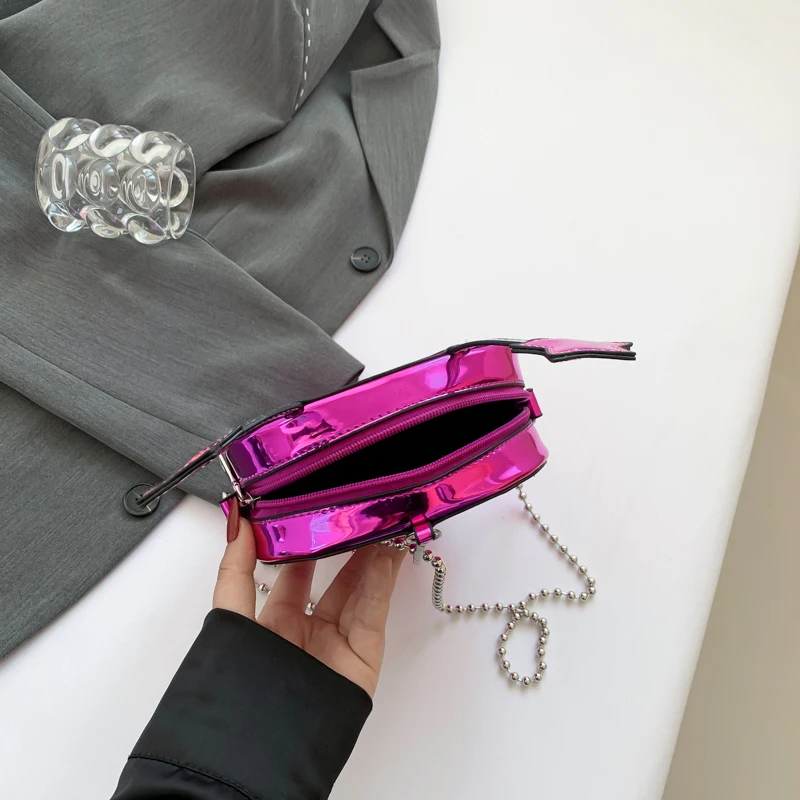 

Сумка через плечо из искусственной кожи с инопланетным узором, со съемной цепочкой, женская мини-сумка через плечо в стиле Хэллоуин для шопинга и путешествий