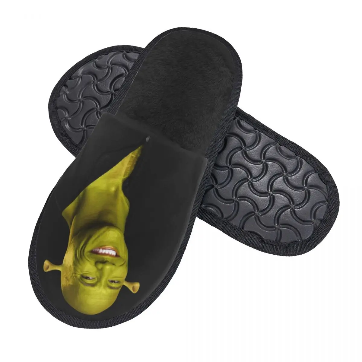 Custom Dwayne The Shrok Johnson Comfort Scuff Memory Foam Slippers Women The Rock Muscle Man Hotel House Shoes