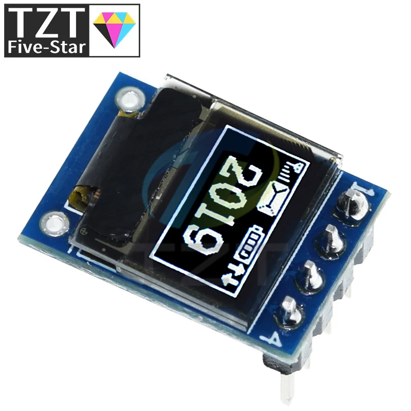 

0.42" 0.42 Inch White OLED Display LCD Module 72X40 Serial Screen White Color I2C IIC/SPI Interface SSD1306 72*40 For Arduino