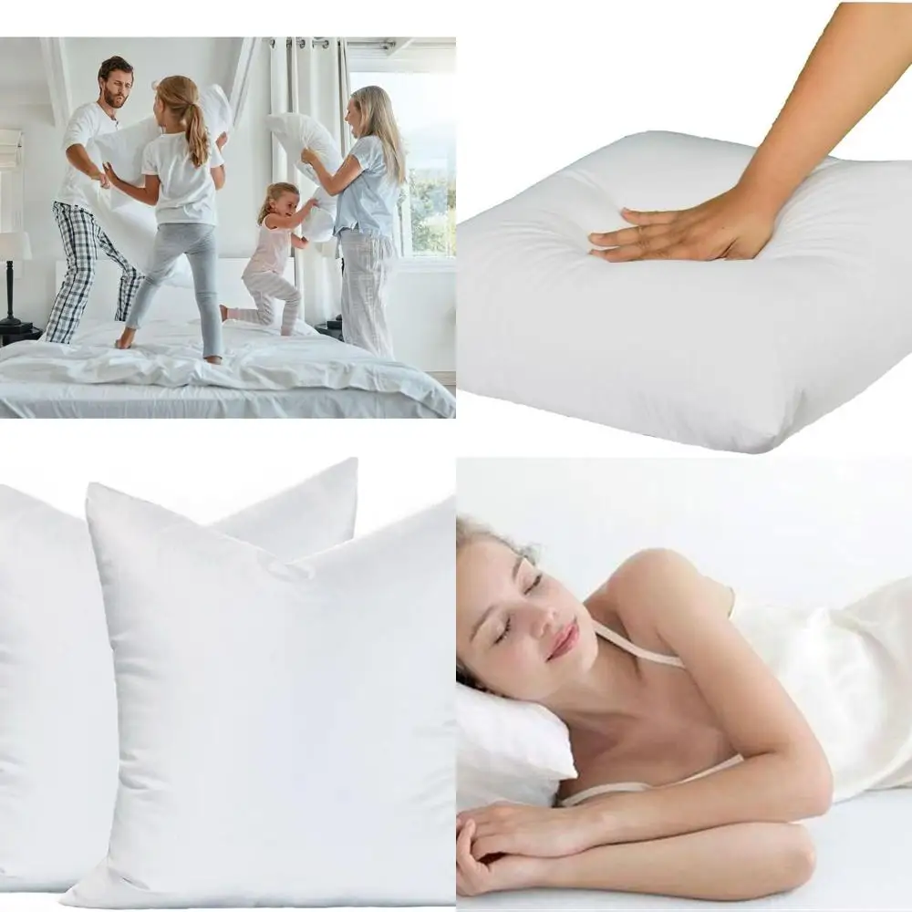 

21 x 21 синтетических вставок для подушек, упаковка из 2 шт., для декоративных подушек, диванов и постельных принадлежностей