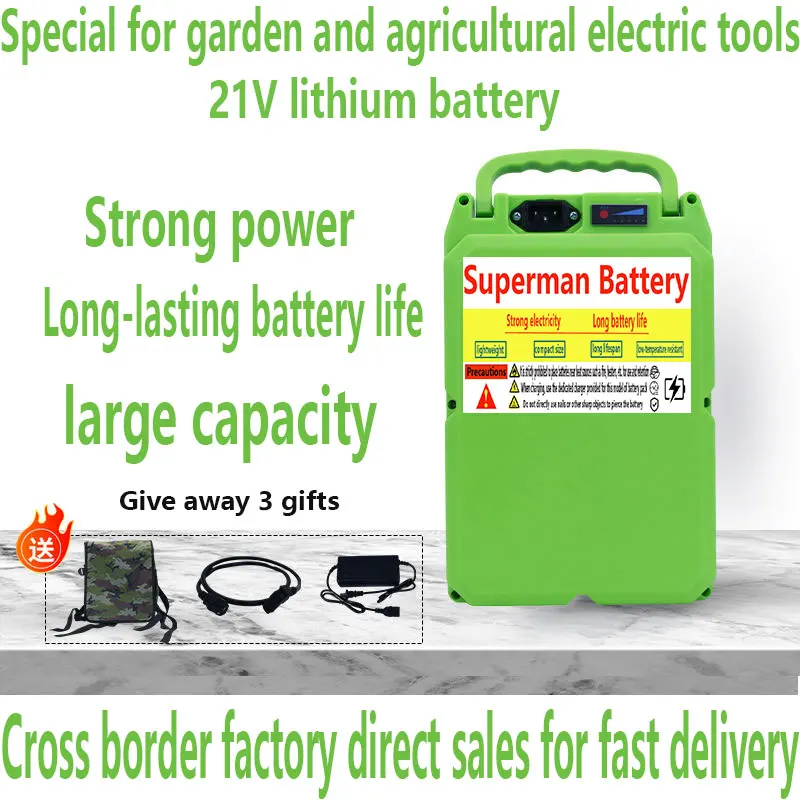 

Universal 21V high-capacity backpack 18650 lithium battery suitable for lawn mower, electric drill, wrench, angle grinder