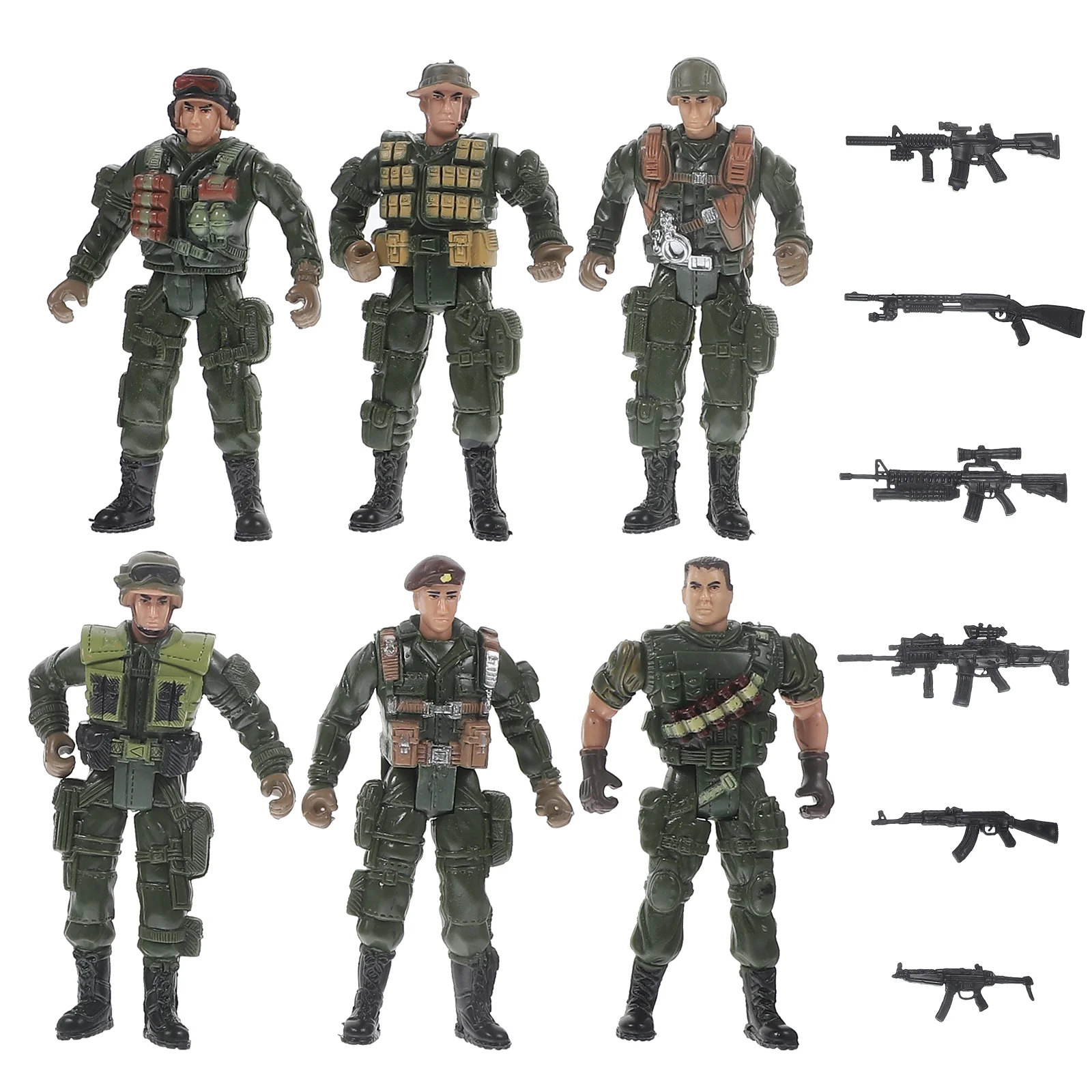 

Soldier Model Small Sand Table Miniature Figurines Models Plastic Tiny