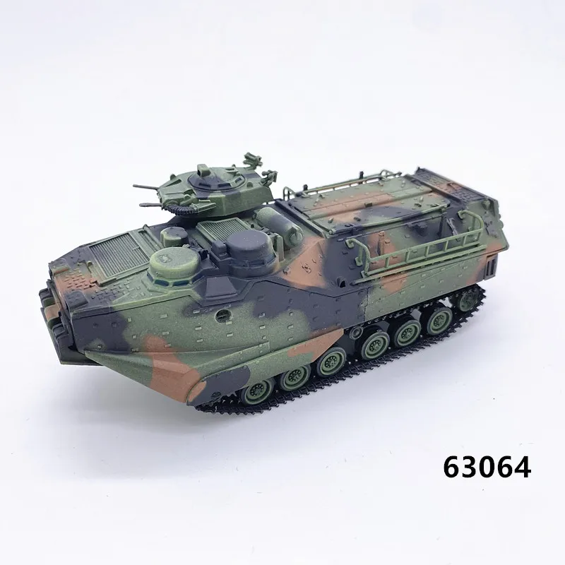 1/72 Scale AAVP-7A1 Amphibious Assault Vehicle Camouflage Finished Model Military Soldier Figures Collection NO.63064
