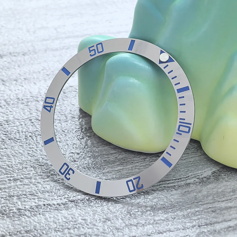 Mod 38mmx30.6mm Curved Ceramics Bezel Insert Fit SKX007 SKX009 GMT SUB Watch Case NH35 NH36 Movement Bezel Ring Watch Refit Part