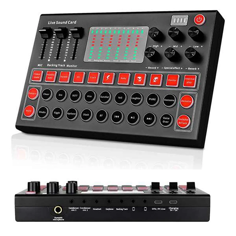 Rise-Bluetoothサウンドアダプター,コンピューター,サウンドカード,マイク,ヘッドセット,ライブブロードキャスト,スタジオ電話,3.5mm