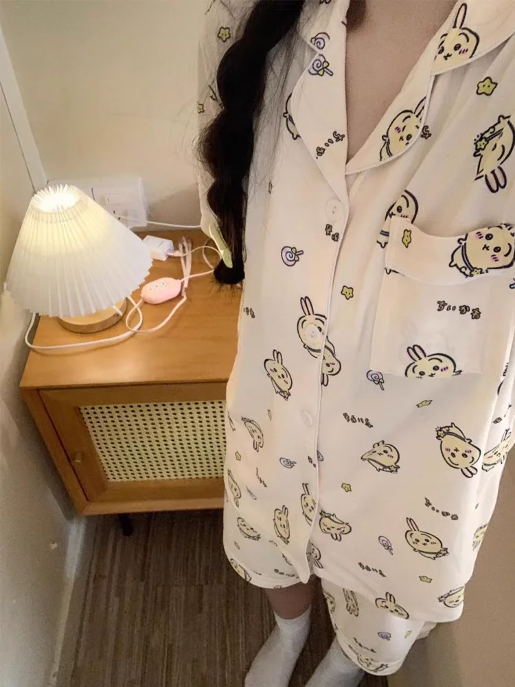 

Chiikawa Usagi gift pajamas summer short-sleeved cartoon cute home wear