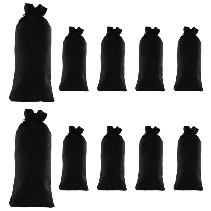 Sacchetti per vino in tela di iuta da 10 pezzi, per le vacanze di Halloween dal gusto cieco