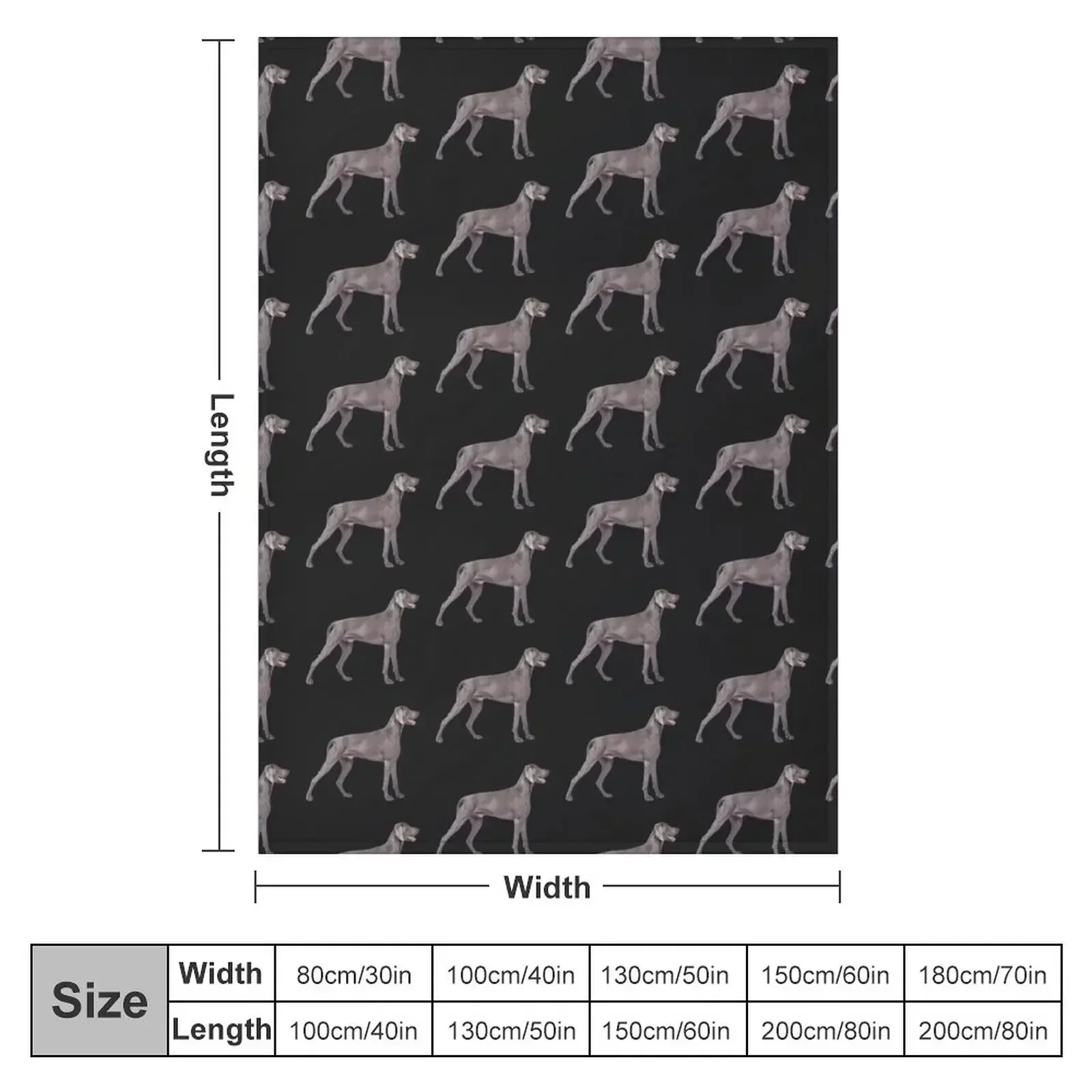 Weimaraner Throw Blanket Flannel Fabric Blankets For Bed Blankets