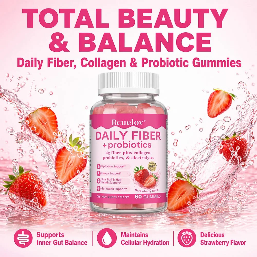 Probiotic Gummies for Women, Supports Digestion, Relieves Bloating & Constipation, Maintains pH Balance & Immune Health, Vegan
