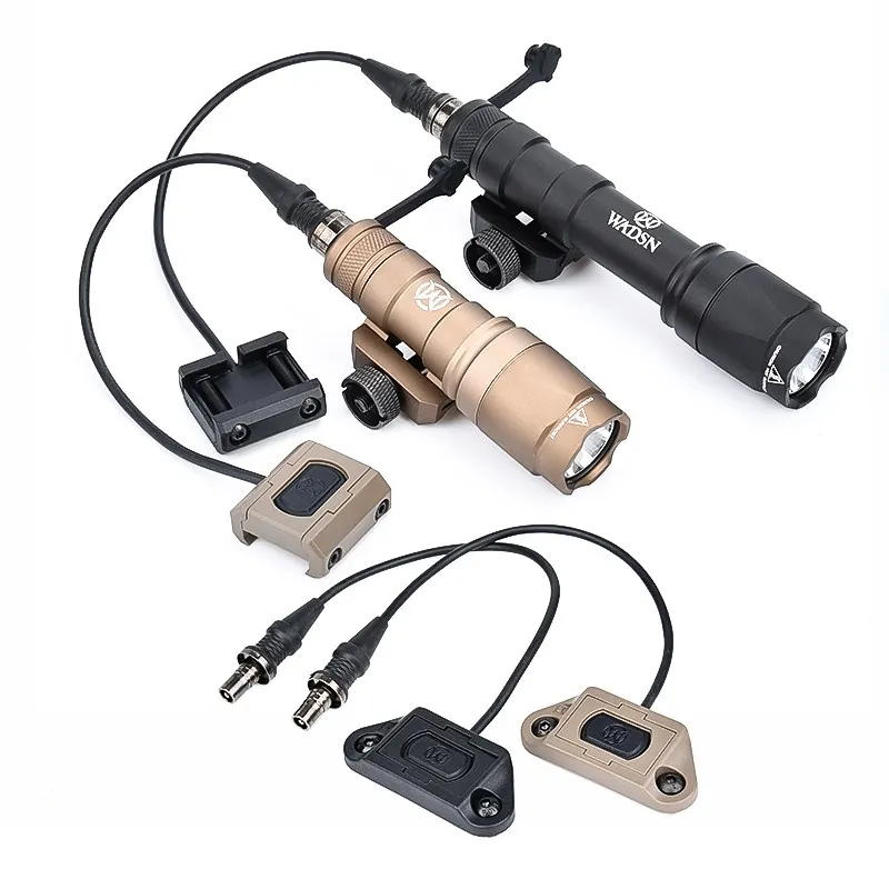 Airsoft M300 M600 Flashlight Tactical Hunting Remote Weapon Spotlight ModButton Pressure Switch Fit Keymod M-Lok 20MM Picatinny