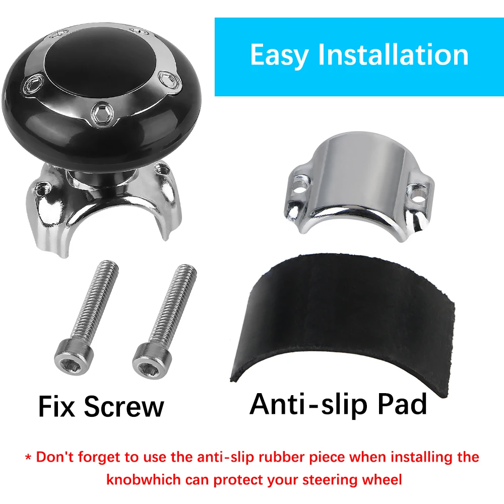 Universal Steering Wheel Booster Car Turning Steering Wheel Ball Handle with Spinner Knob Rotating Steering Wheel Spinner Knob