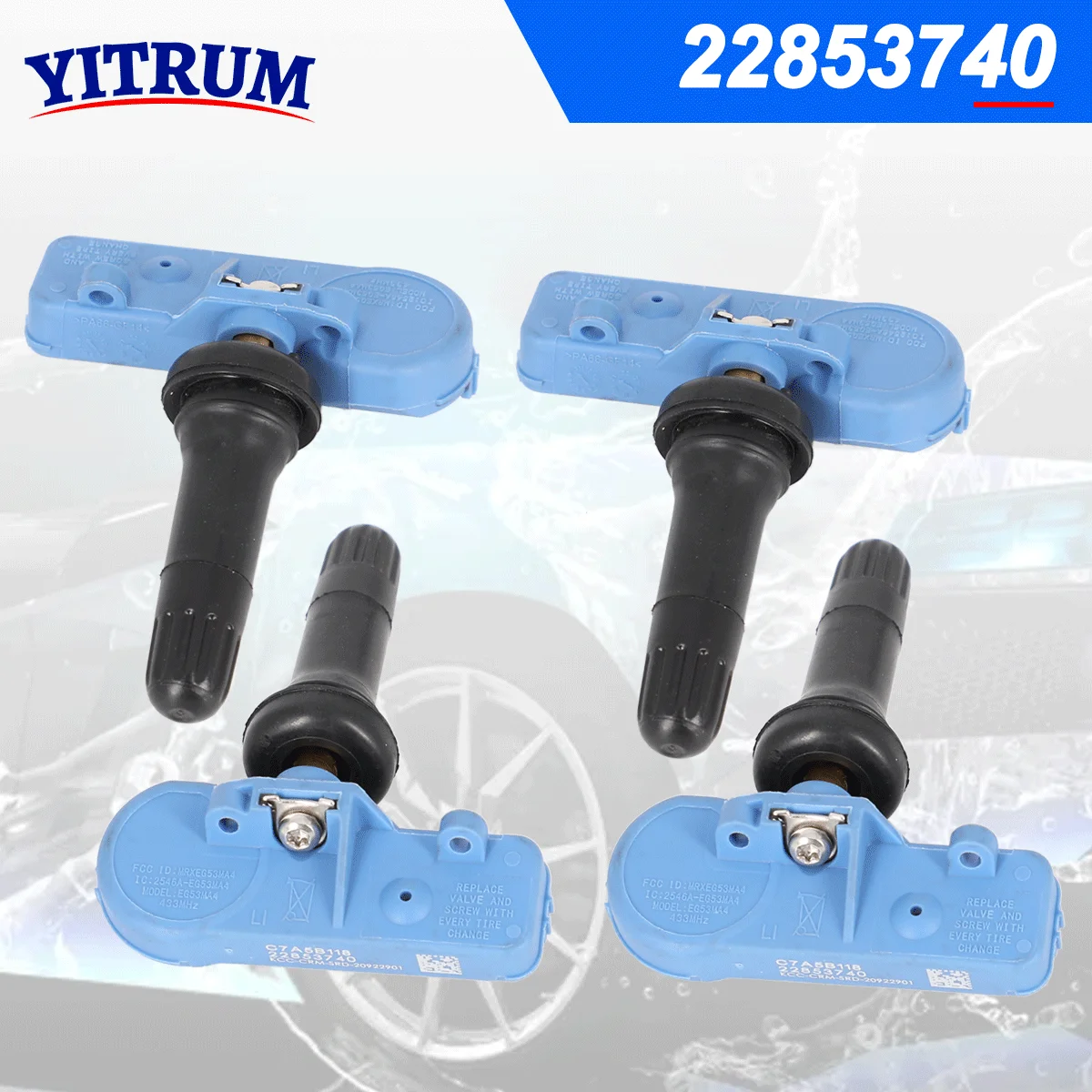 

22853740 TPMS Tire Sensor For Buick Ravon R2 Cadillac Escalade ESV XTS Chevrolet Aveo Captiva Cobalt Cruze Express Series 433MHz