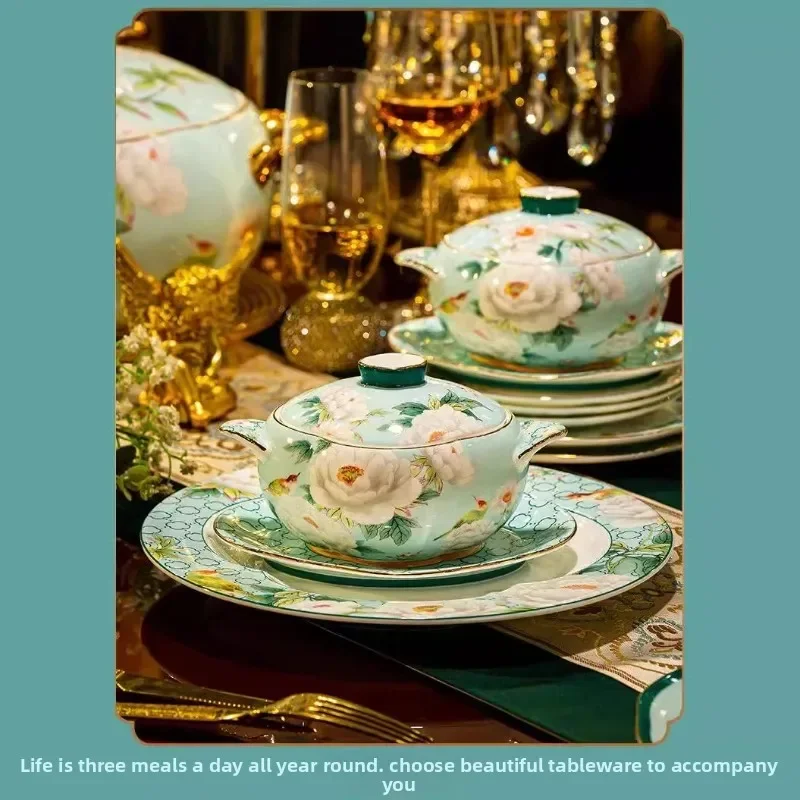 

High temperature ceramic tableware Chinese dish set