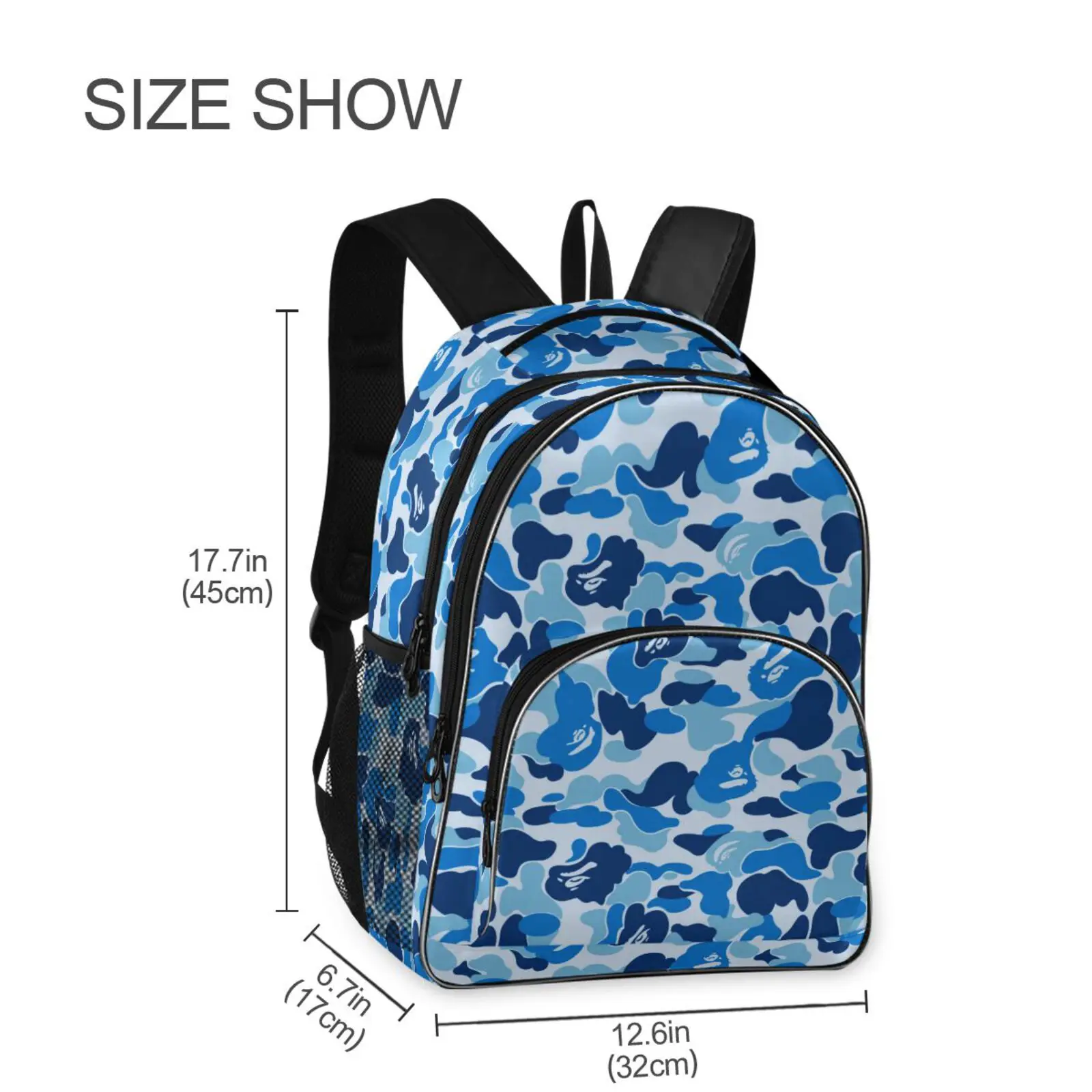 Reizen Rugzak Mannen Business Rugzak School Usb Tas Camouflage Afdrukken Grote Capaciteit 15.6 Laptop Waterdichte Mode Rugzak