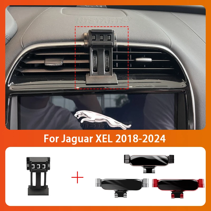 

Car Mobile Phone Holder For Jaguar XEL 2018-2024 360 Degree Rotating GPS Special Mount Support Navigation Bracket Accessories