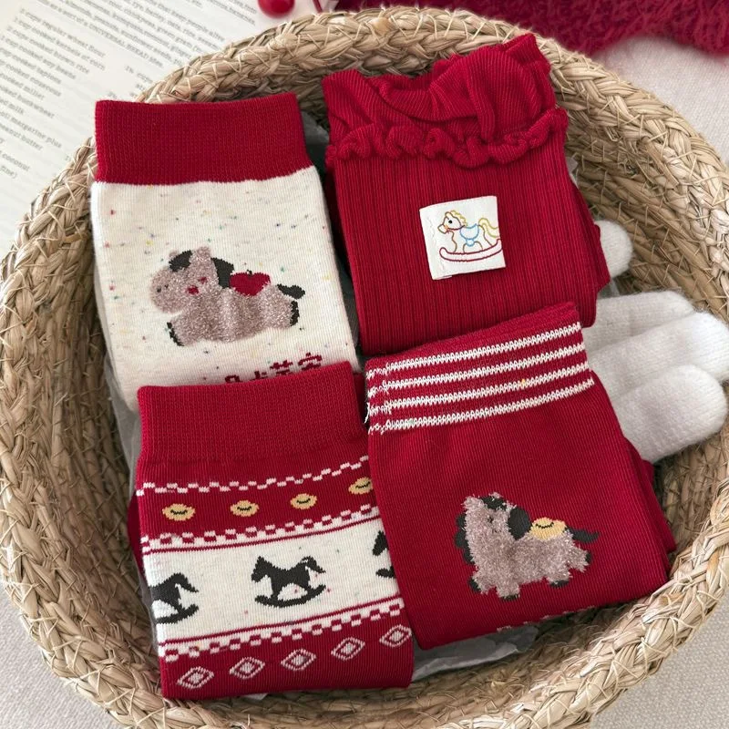 4-pares-de-meias-femininas-estampadas-de-ponei-meias-de-algodao-adequadas-para-quentes-macias-e-confortaveis-meias-de-natal-outono-e-inverno