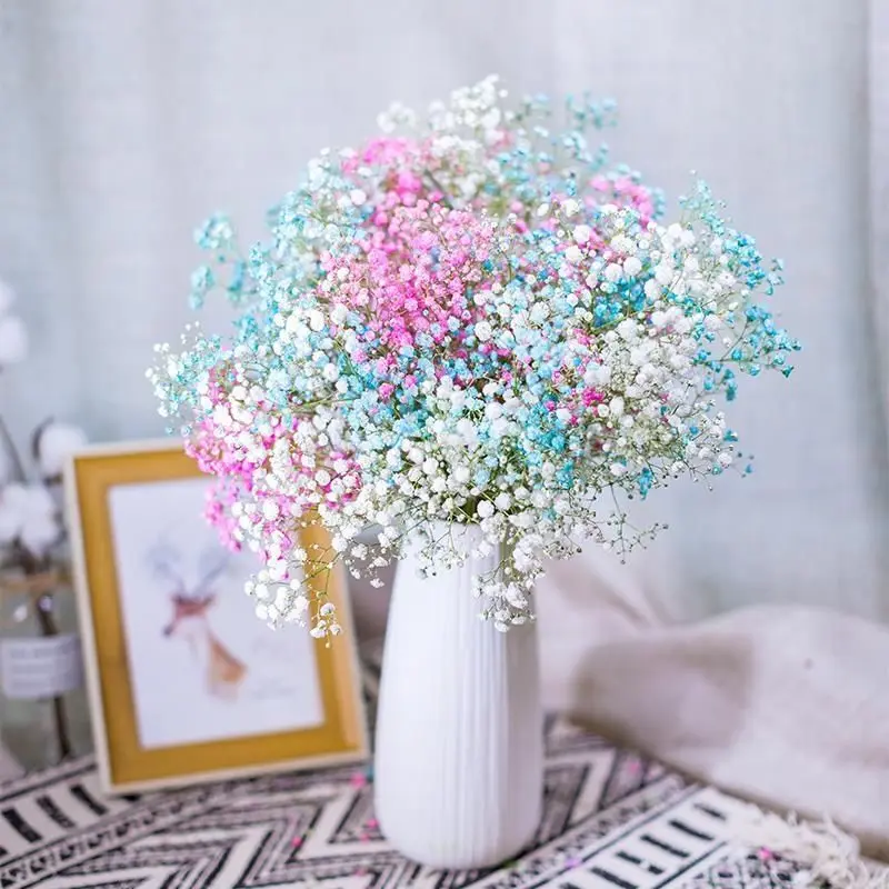 

Baby's Breath Dried Flowers Gypsophila Arrangement DIY Wedding Decoration Fleurs Sechees Christmas Home Decor Garden Party