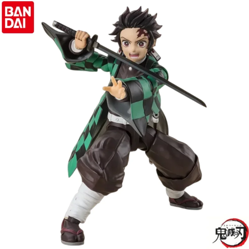 

In Stock Original Bandai Holiday Gifts Figurine Demon Slayer Kamado Tanjiro Model Ornaments Statue Anime Merchandise Toys
