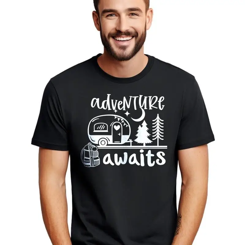 Adventure Awaits T-shirt - Funny and Wanderlust-Inducing! Funny t-shirt, Unisex