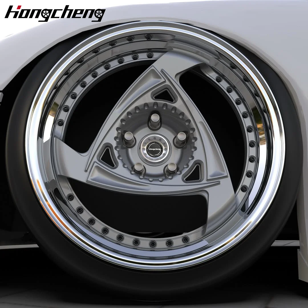 26 Style Luxury 2 Piece Deep Polish Step Lip 5x114.3 5x130 Forged Wheel 5x120 18 19 20 21 22 24 Inch Custom Rims