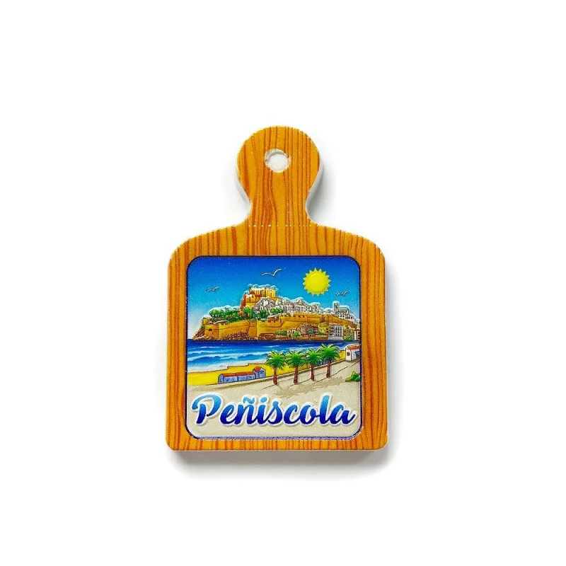 3D Resin Fridge Magnet Spain Peniscola Castle Seaside Souvenir Cute Magnets Home Decor Refrigerator Magnets