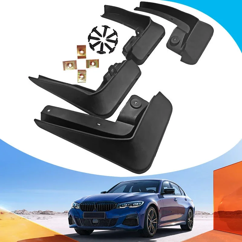 

1 Set Car Front Rear Fenders Suitable for BMW 3 Series 2020 Modified Soft Fender Splash Guards Mud Flaps Automobile Accessories