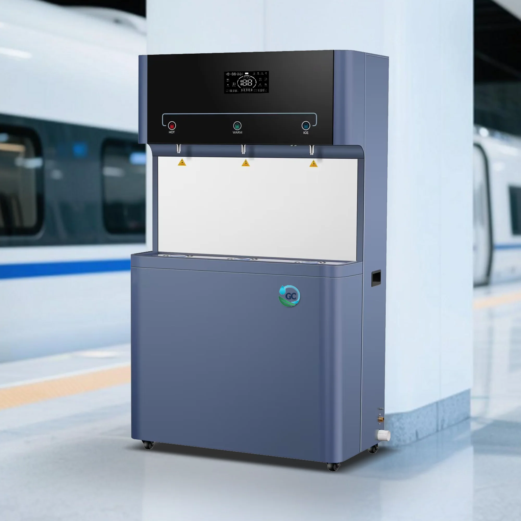 Distributeur d'eau électrique de station d'eau potable de refroidissement d'acier inoxydable