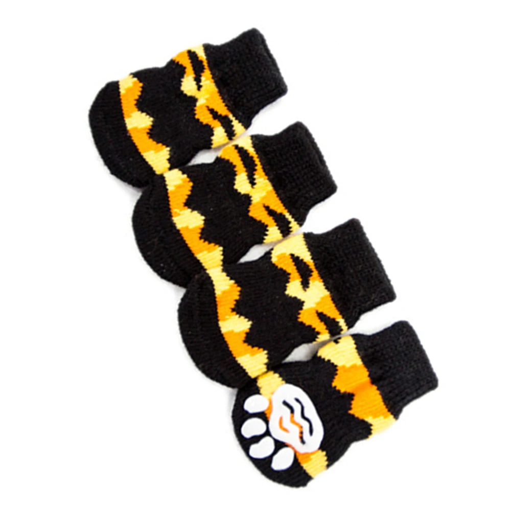 

Pet Cotton For Dogs Halloween Pumpkin Pattern Non Slip Puppy Socks Xl Size Durable Washable Dog Socks Pet Supplies Animal