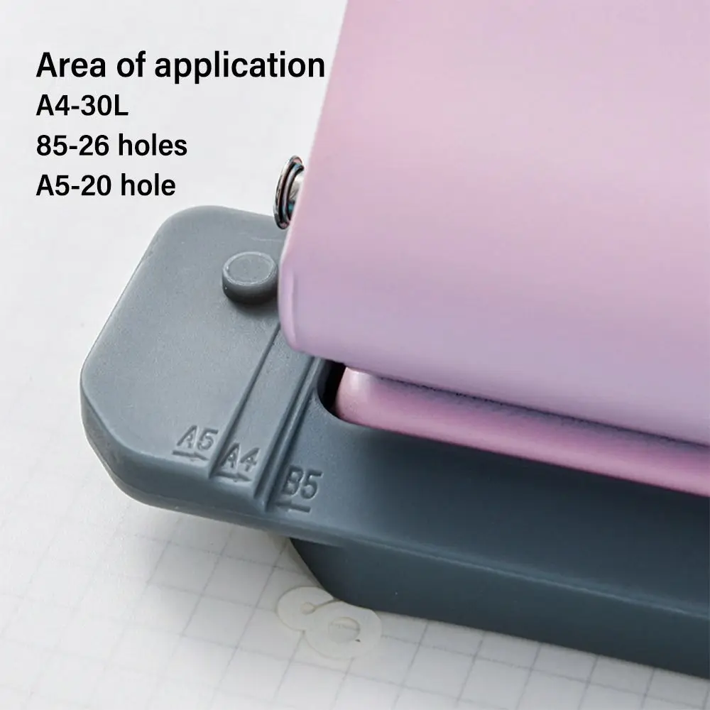 เครื่องเจาะกระดาษ 6 รู ประหยัดแรงงาน สำหรับกระดาษ A4 A5 B5 สมุดโน้ต สมุดภาพ งานเย็บเล่ม สมุดบันทึกแบบใบหลวม แบบวงแหวน เจาะ 6 รู