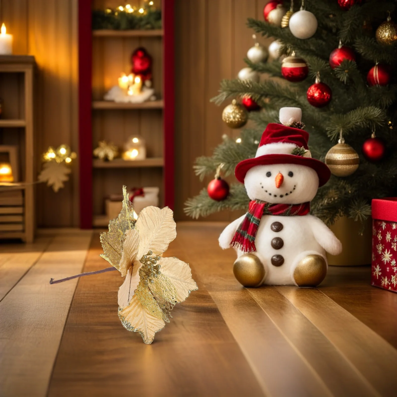 

Christmas Tree Artificial Flower Green Pine Needle Simulation Snow Effect Decoration Christmas Home Office Garden Festival