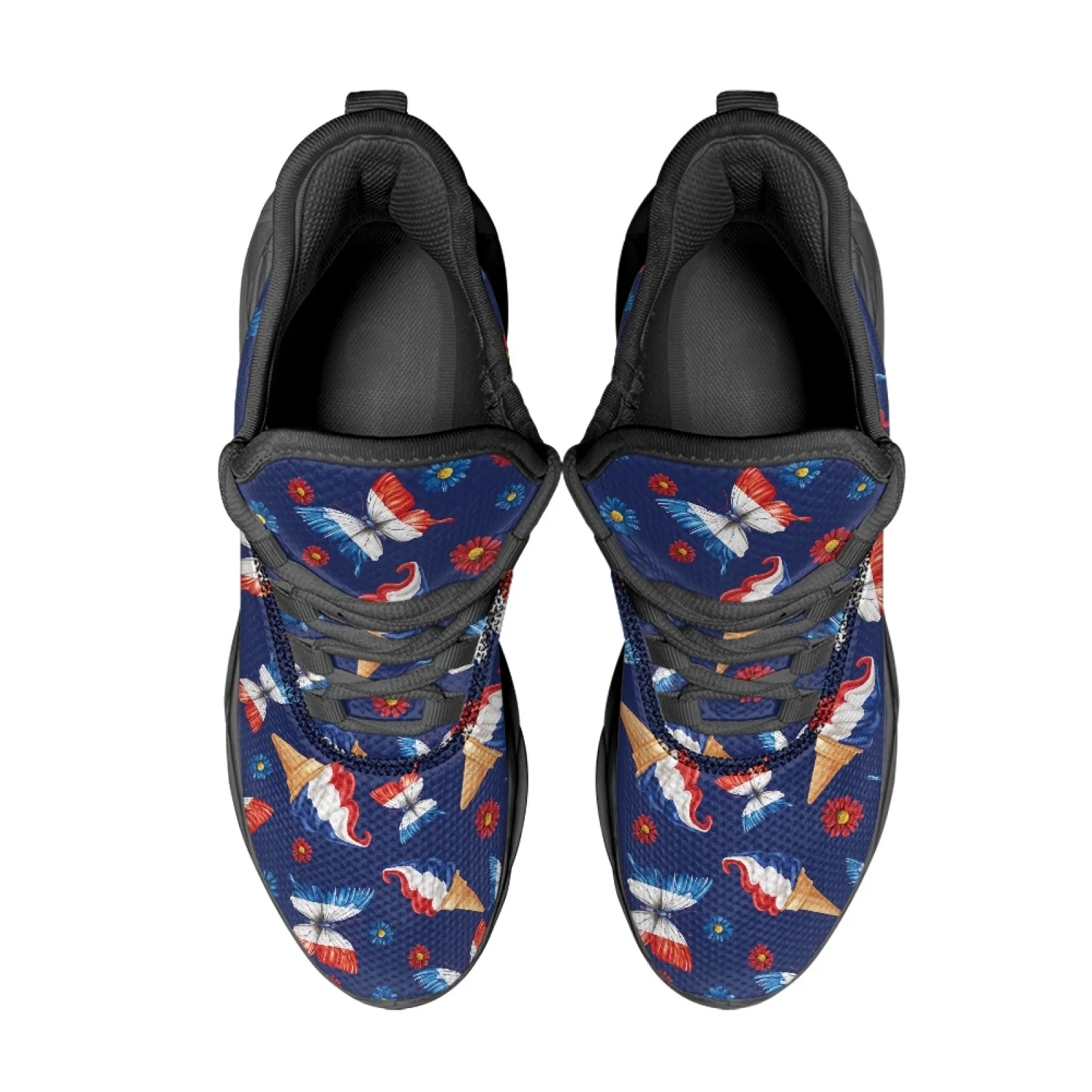 PENSTROLL Butterfly Ice Cream Breathable Running Shoes for Sports Mesh & EVA Blade Sneakers Men's Sneakers