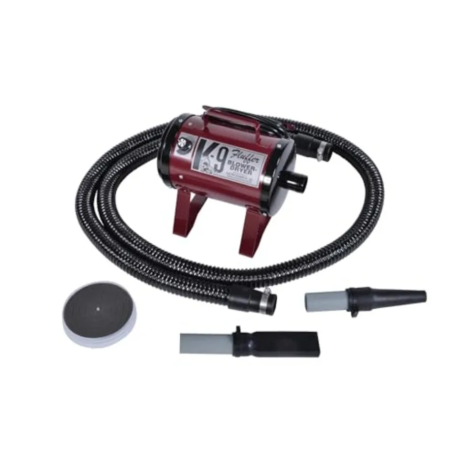 

K9 Fluffer Dog Dryer Powerful Portable Grooming Blower for Dogs and Pets Burgundy