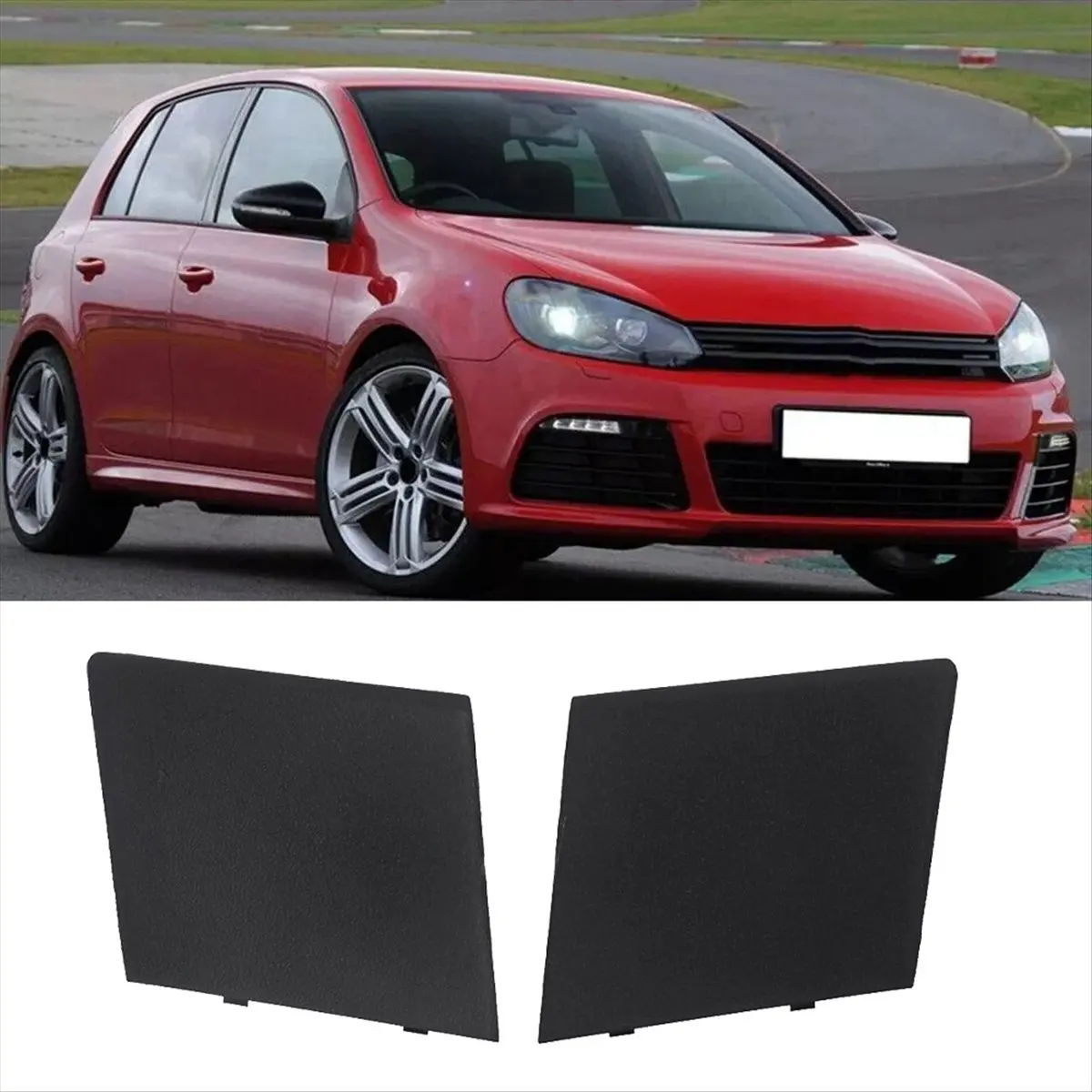 #23V Automotive Parts & Accessories,Car Trunk Lid Interior Panel Tail Light Cover Panel for VW Golf 6 MK6 (Black) view 4