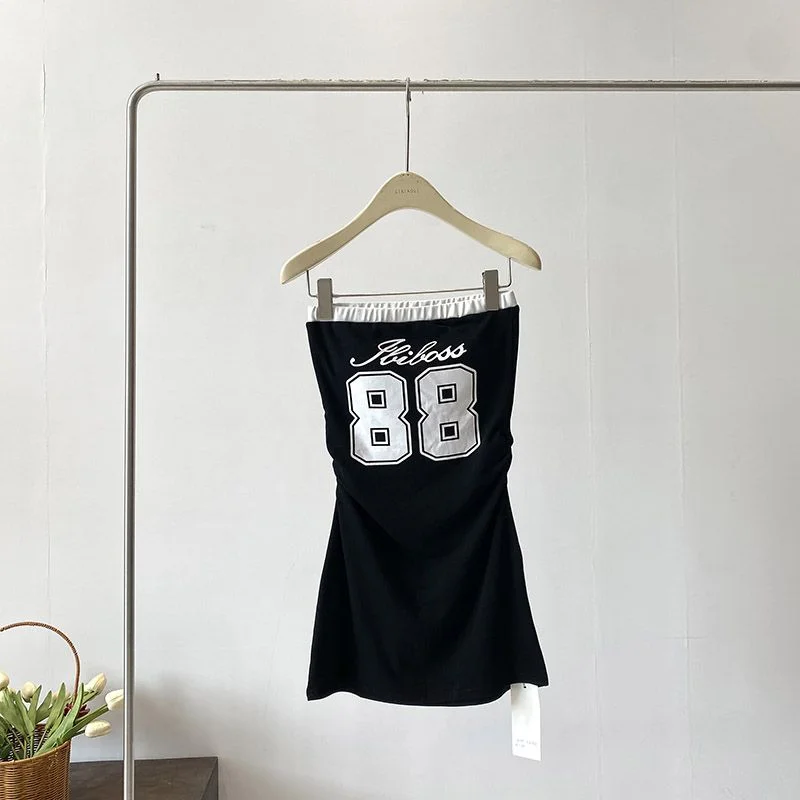 88 black tube top