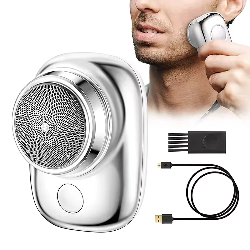

Portable Electric Razor Mini Electric Shaver Hair Shaving Machine for Men Beard Razor Waterproof Hair Trimmer USB Fast Charging