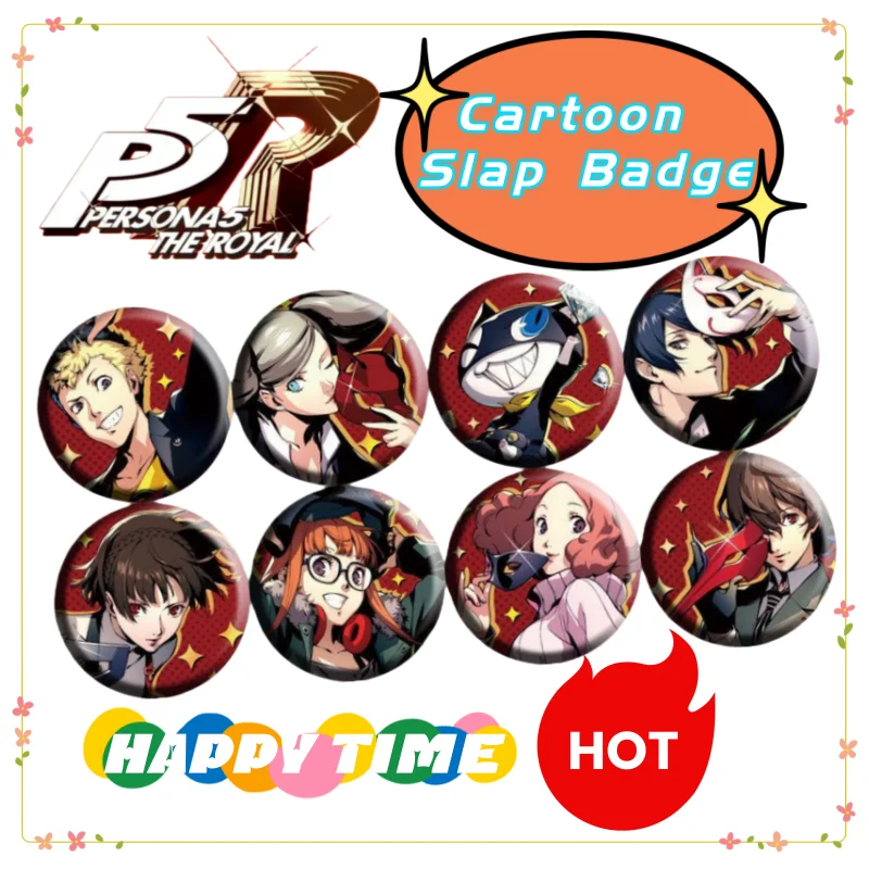 

Новый Persona 5, Рен Амимия Морган Рюдзи Сакамото, креативный индивидуальный значок, значок для одежды с героями мультфильмов, студенческий школьный рюкзак, украшение