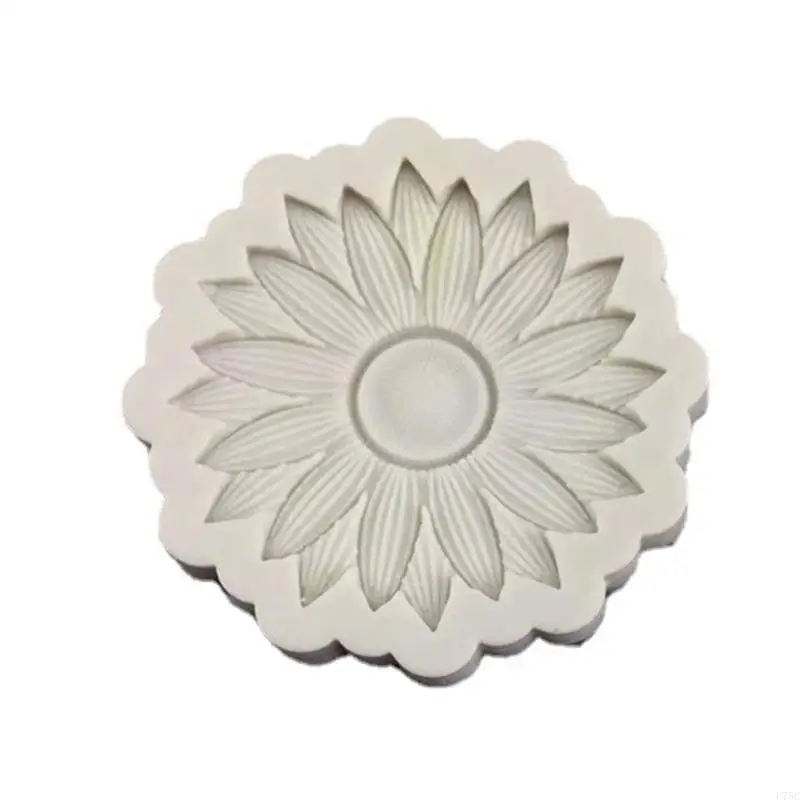 U75c Stampa candele Aromaterapia stampi sapone fatti a mano Materiale silicone a forma girasole