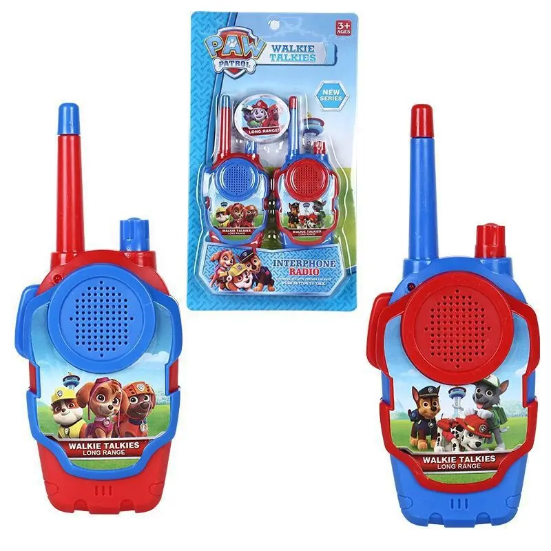 Paw Patrol Kids Toy Radio Walkie-talkie Set Family Outdoor Parent-child Interaction Boy and Girl Phone Christmas Halloween Gift