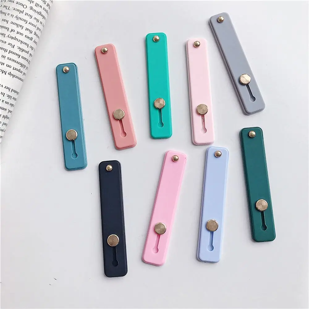 360 ° Rotating Adjustable Phone Holder Universal Bracket Table Cell Phone Stand Silicone Telescopic Finger Strap