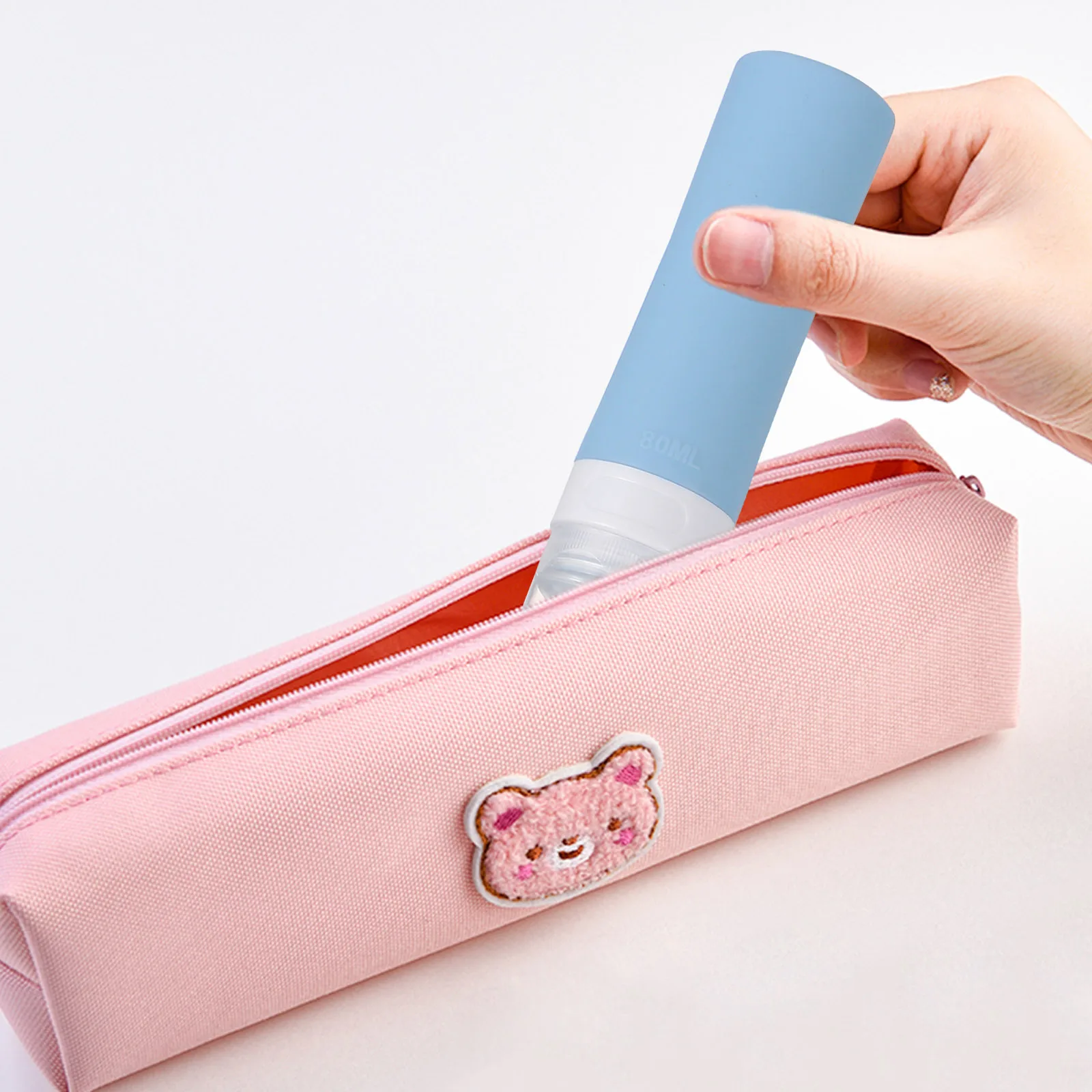 3 قطع 80 مل مجموعة زجاجات السفر المحمولة من السيليكون القابل لإعادة الاستخدام وقابلة لإعادة الملء لزجاجة السفر السائلة المختلفة #4