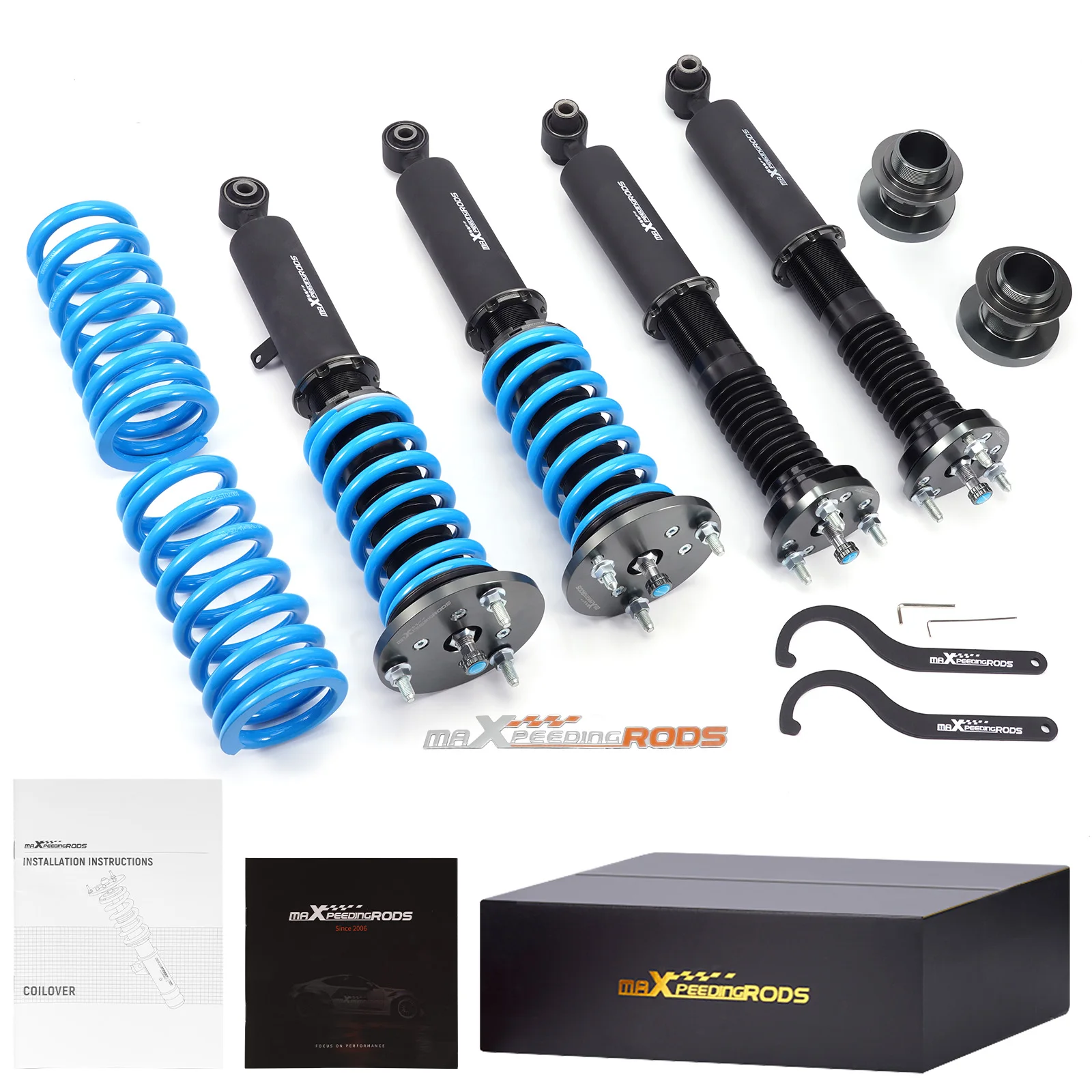 Damper Adjustable Coilovers Shocks Springs Kit For Lexus IS250 IS350 RWD 2014-16 Coilover Shock Lower Kit