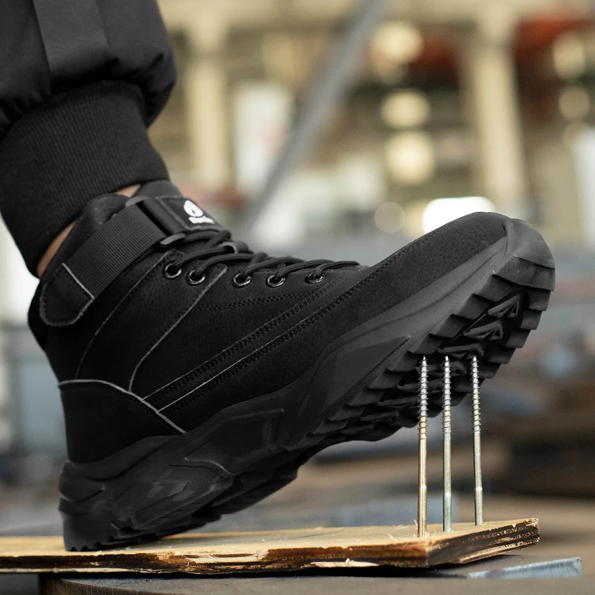 2024 New Safety Shoes Men Boots High Top Work Sneakers Steel Toe Cap Anti-smash Puncture-Proof work Boots Indestructible Shoes