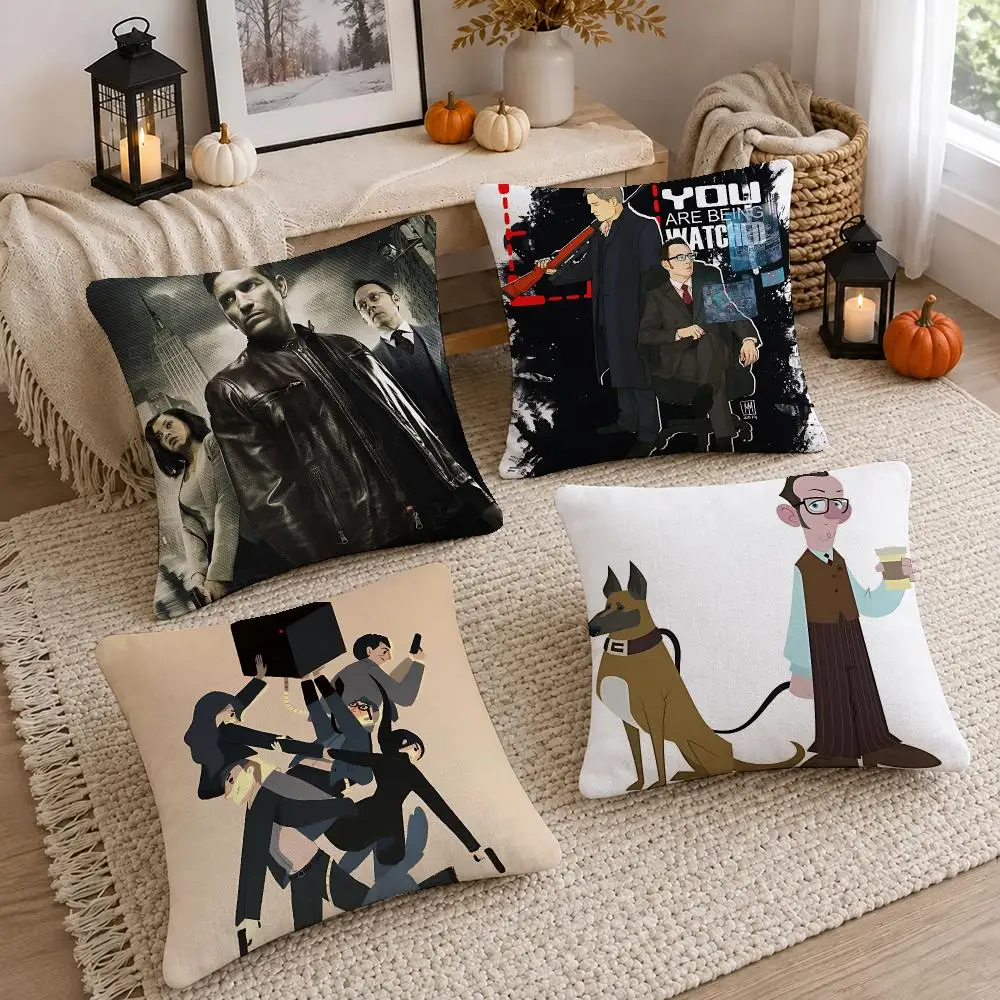 Smart Show Person Interest Cushion Cover Short Plush Pillow Cover, Washable Wrinkle-Resistant for Sofa Bedroom Decor Gift