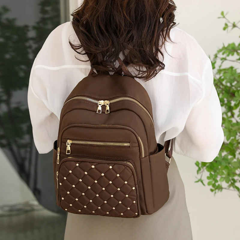 Women Backpacks High Quality Nylon Travel Large Capacity Simplicity Fashion Casual Versatile Teenage Shoulders Bag For Females